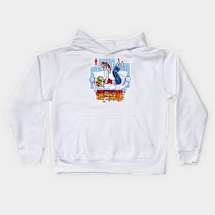 The beagle just wants to walk! Kids Hoodie